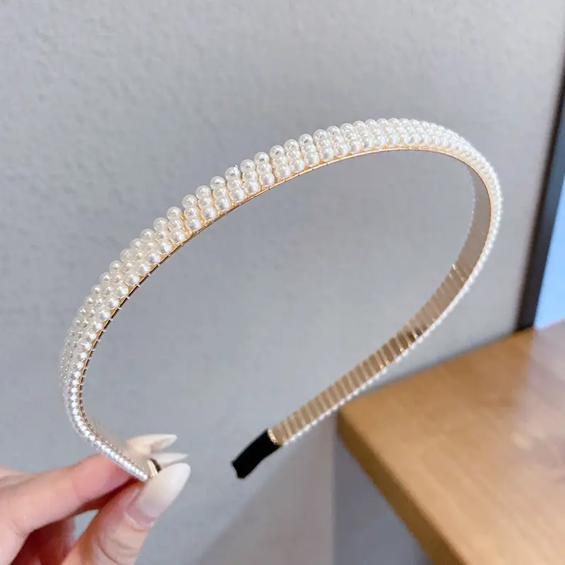 Yellow Rubber Hair Band with Adjustable Clamp for Women