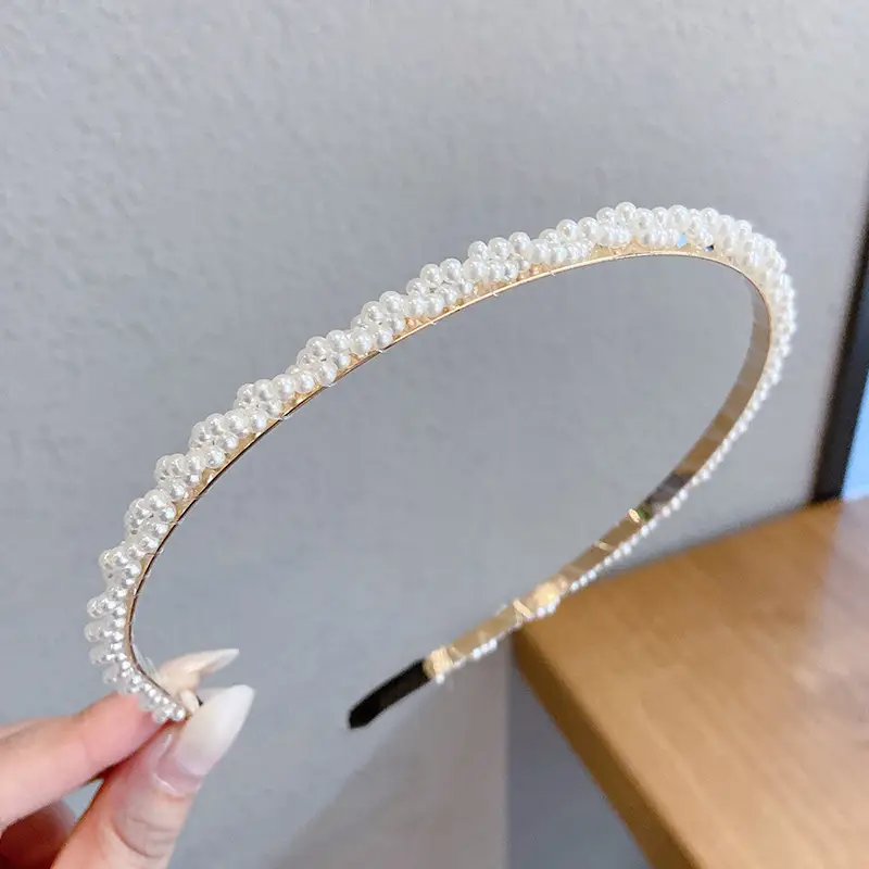 Yellow Rubber Hair Band with Adjustable Clamp for Women