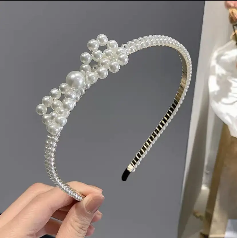 Yellow Rubber Hair Band with Adjustable Clamp for Women