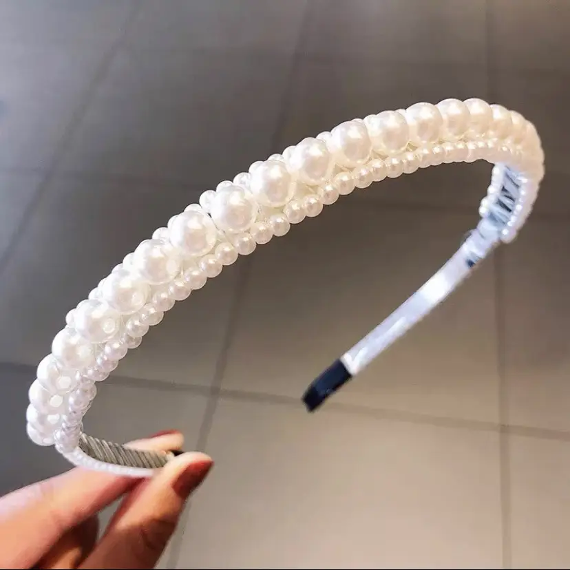 Yellow Rubber Hair Band with Adjustable Clamp for Women