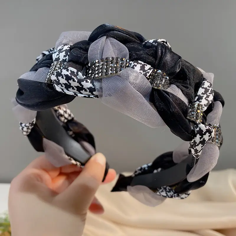 Yellow Rubber Hair Band with Adjustable Clamp for Women