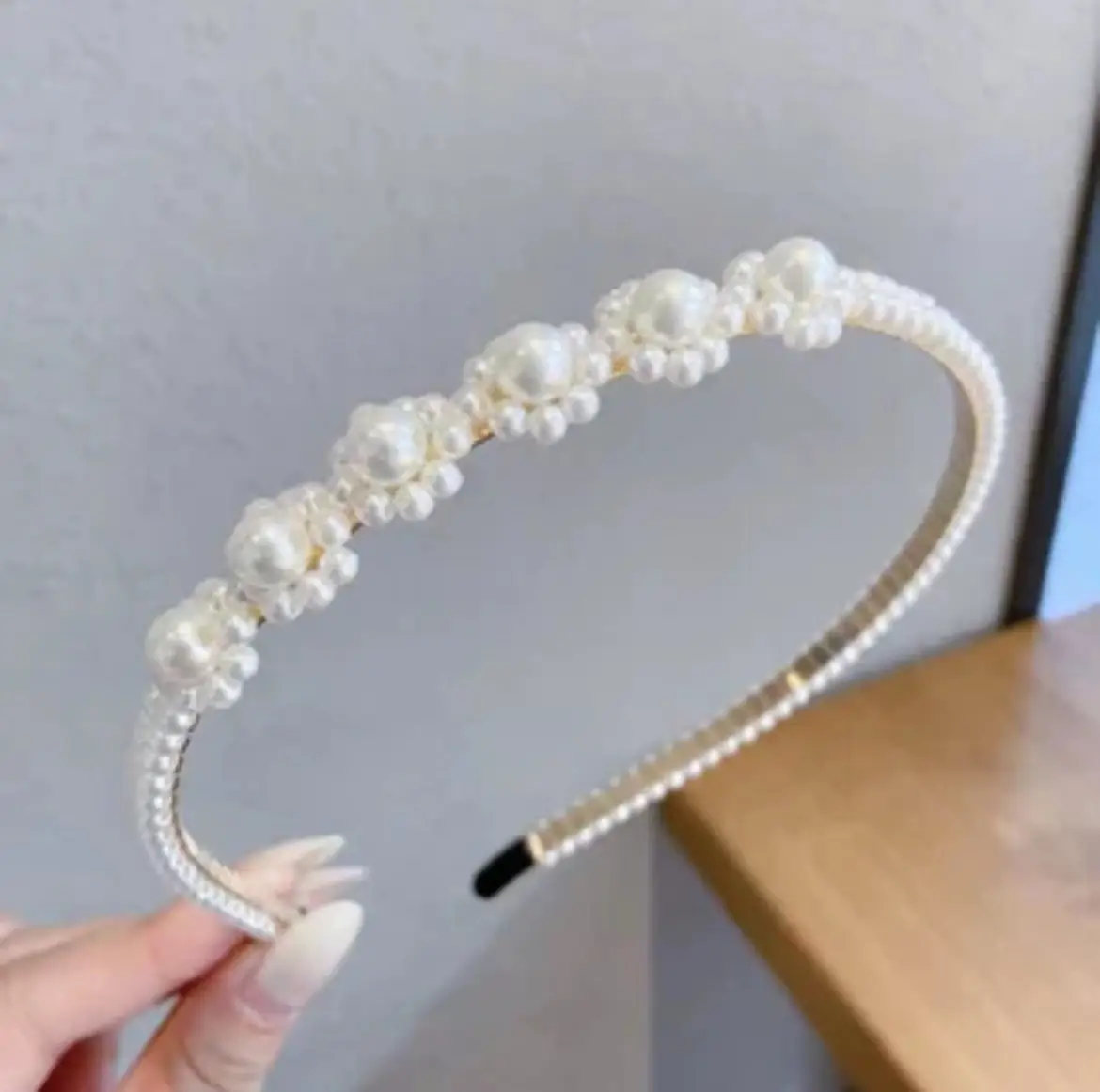 Yellow Rubber Hair Band with Adjustable Clamp for Women