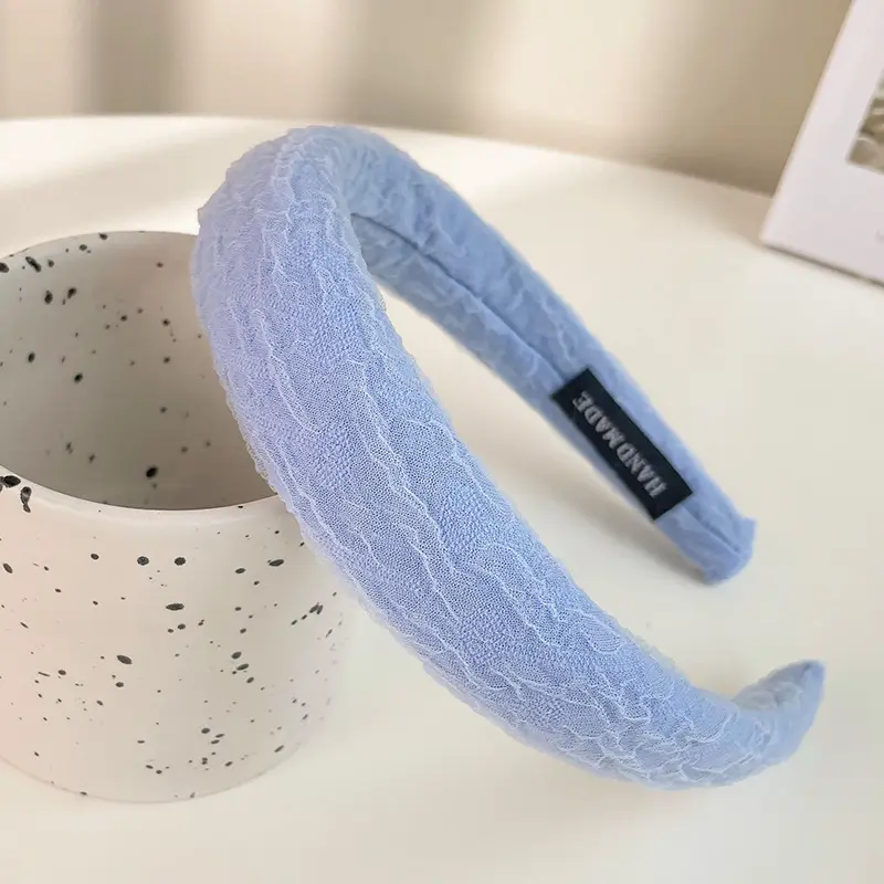 Yellow Rubber Hair Band with Adjustable Clamp for Women