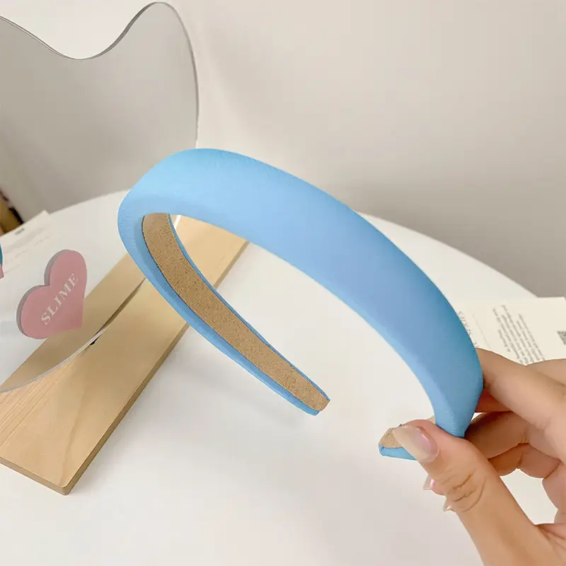 Yellow Rubber Hair Band with Adjustable Clamp for Women
