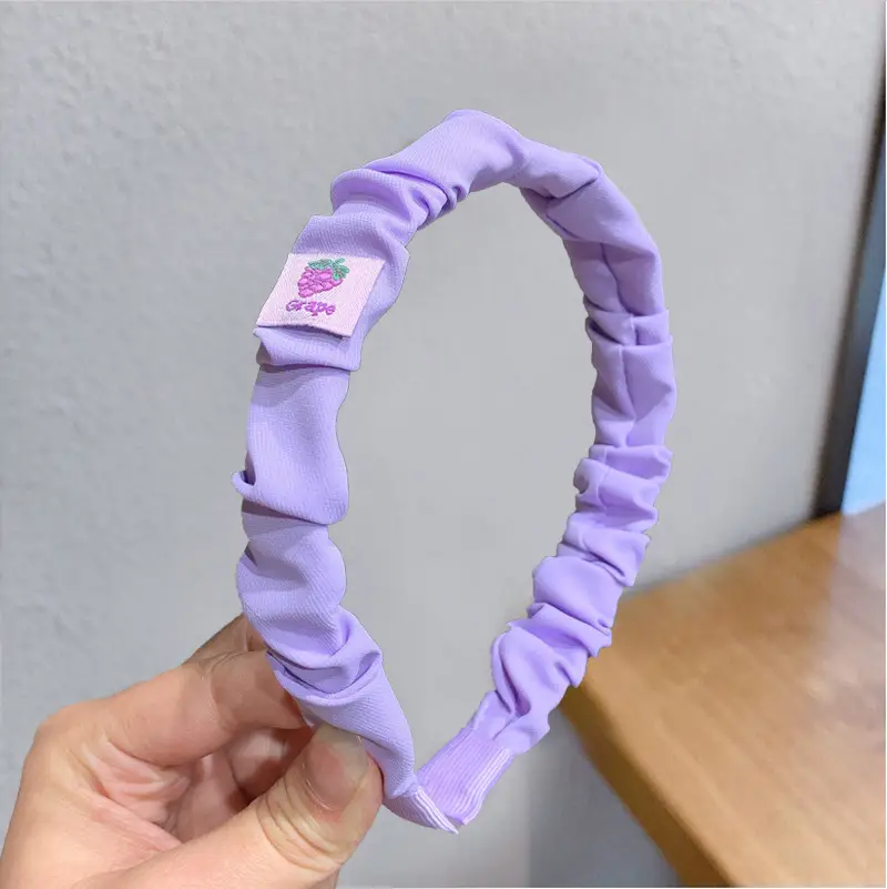 Yellow Rubber Hair Band with Adjustable Clamp for Women
