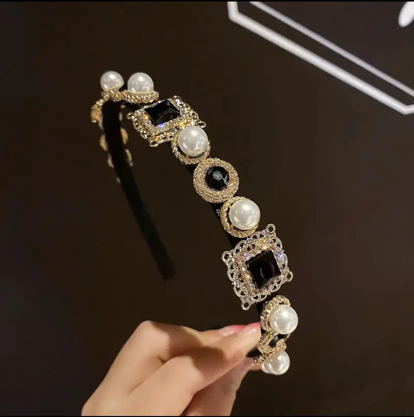 Yellow Rubber Hair Band with Adjustable Clamp for Women