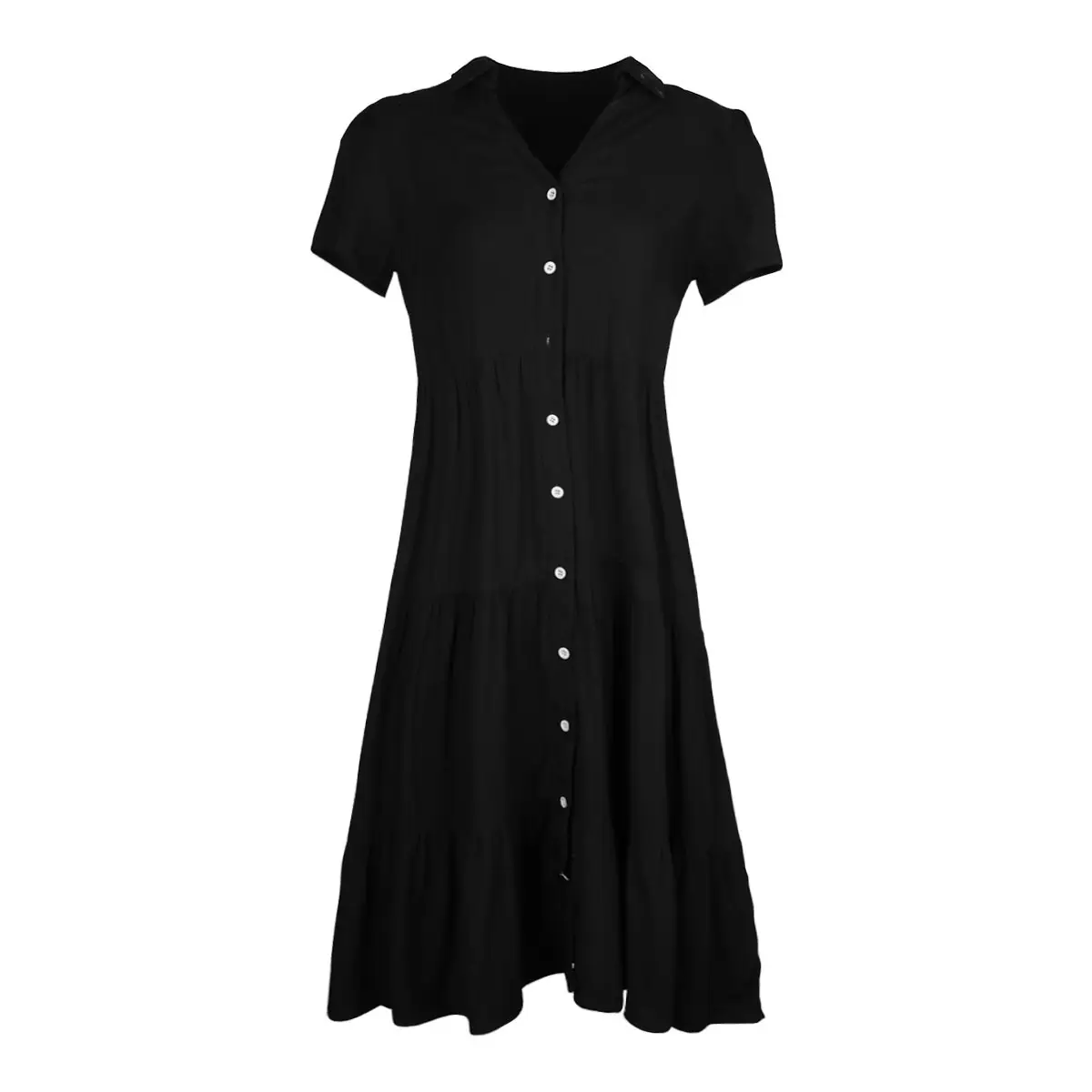 Women's Blue Button Front Summer Dress 2024 — feature 22