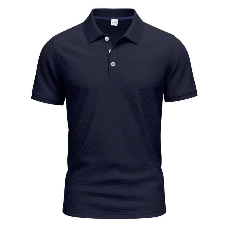 Men Slim Fit Yellow Polo Shirt Button Collar — feature 21