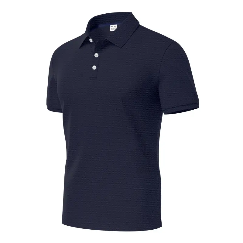 Men Slim Fit Yellow Polo Shirt Button Collar — feature 23