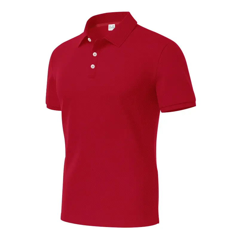 Men Slim Fit Yellow Polo Shirt Button Collar — feature 31