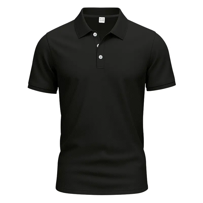 Men Slim Fit Yellow Polo Shirt Button Collar — feature 44