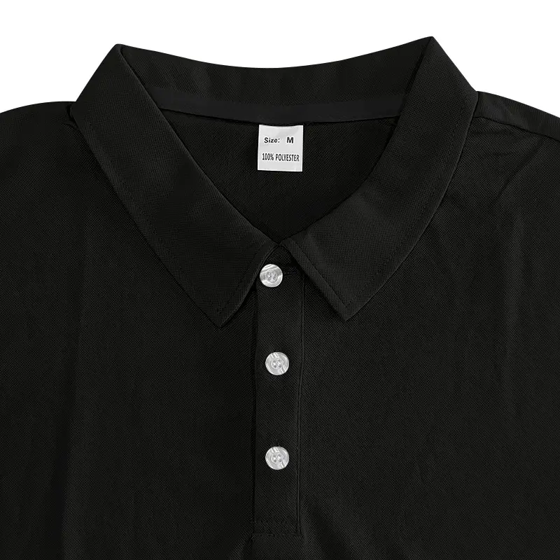 Men Slim Fit Yellow Polo Shirt Button Collar — feature 47