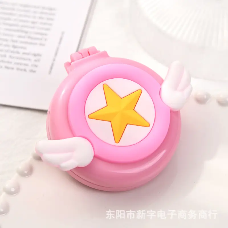 Cute Cartoon Makeup Mirror Comb for Girls — feature 17