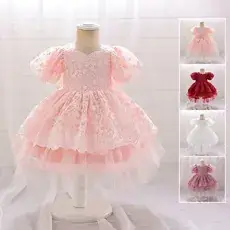 Pink Princess Tulle Bow Dress for Girls — feature 6