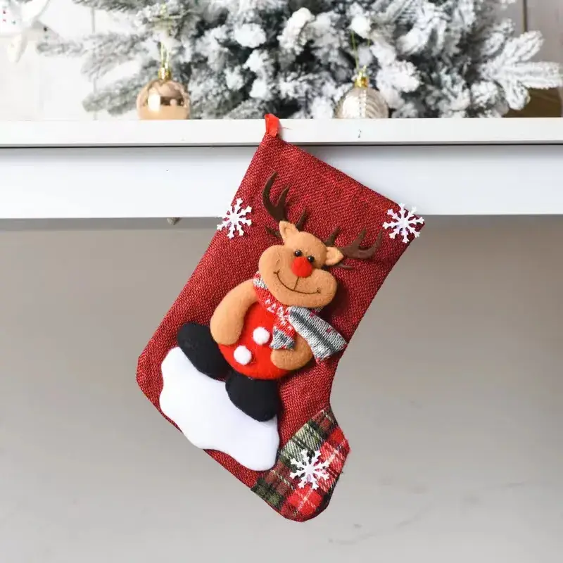 Christmas Wool Socks with Snowman Design for Kids - Image 19
