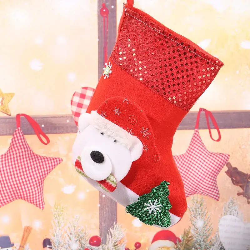 Christmas Wool Socks with Snowman Design for Kids - Image 24
