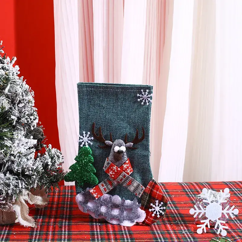 Christmas Wool Socks with Snowman Design for Kids - Image 27