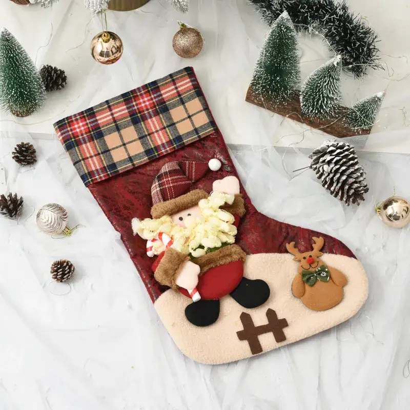 Christmas Wool Socks with Snowman Design for Kids - Image 37