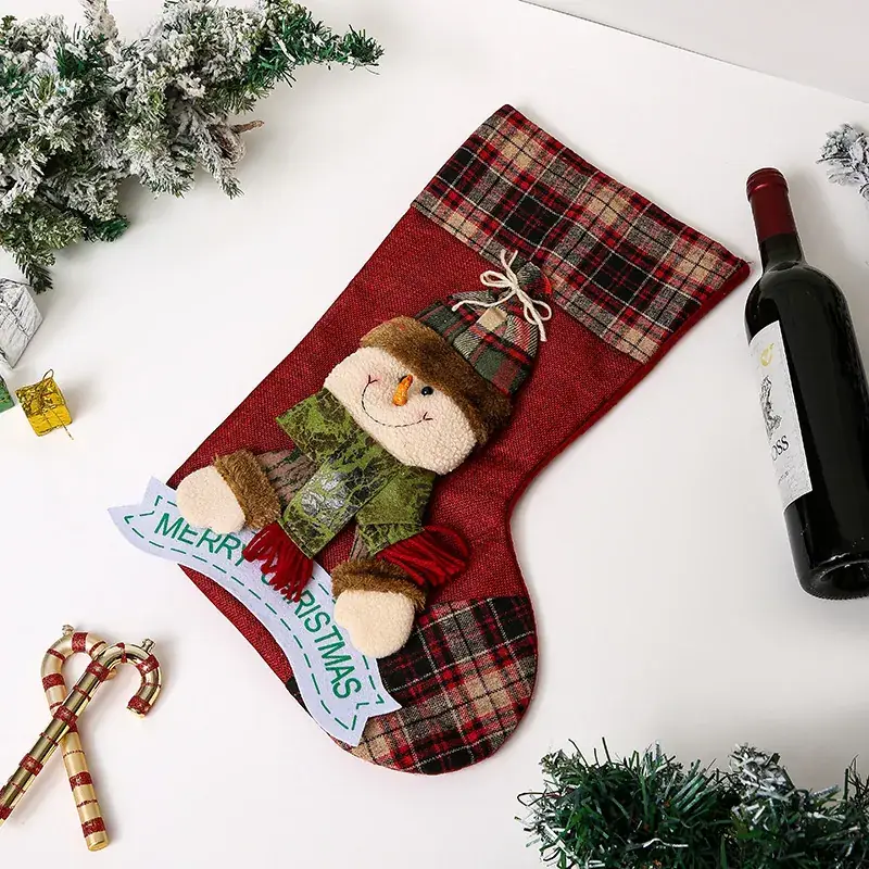 Christmas Wool Socks with Snowman Design for Kids - Image 43