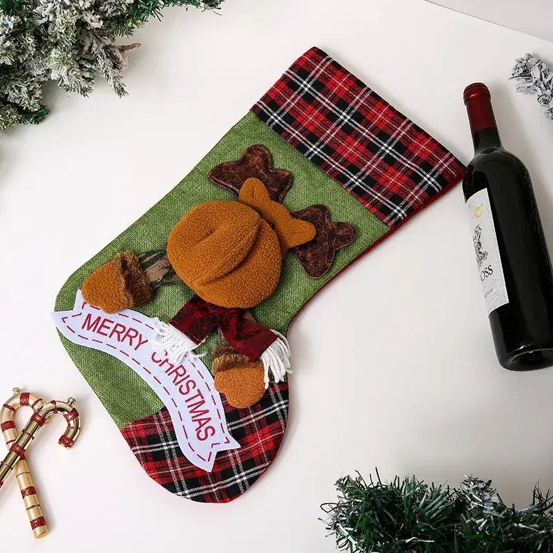 Christmas Wool Socks with Snowman Design for Kids - Image 44