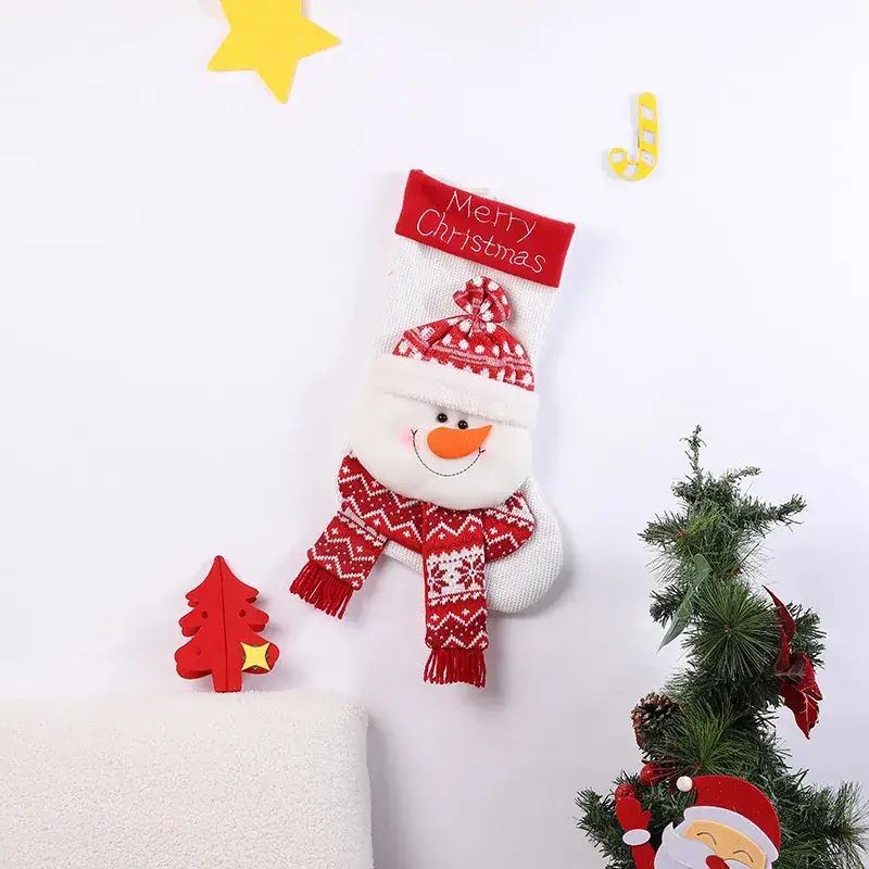 Christmas Wool Socks with Snowman Design for Kids - Image 69