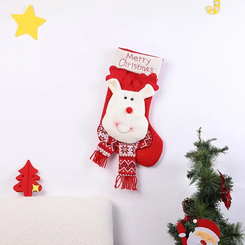 Christmas Wool Socks with Snowman Design for Kids - Image 70