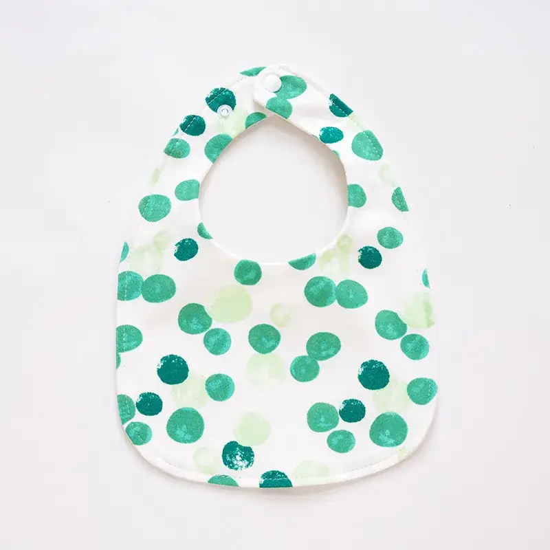 Baby U-Shaped Cotton Bib with Smile Print