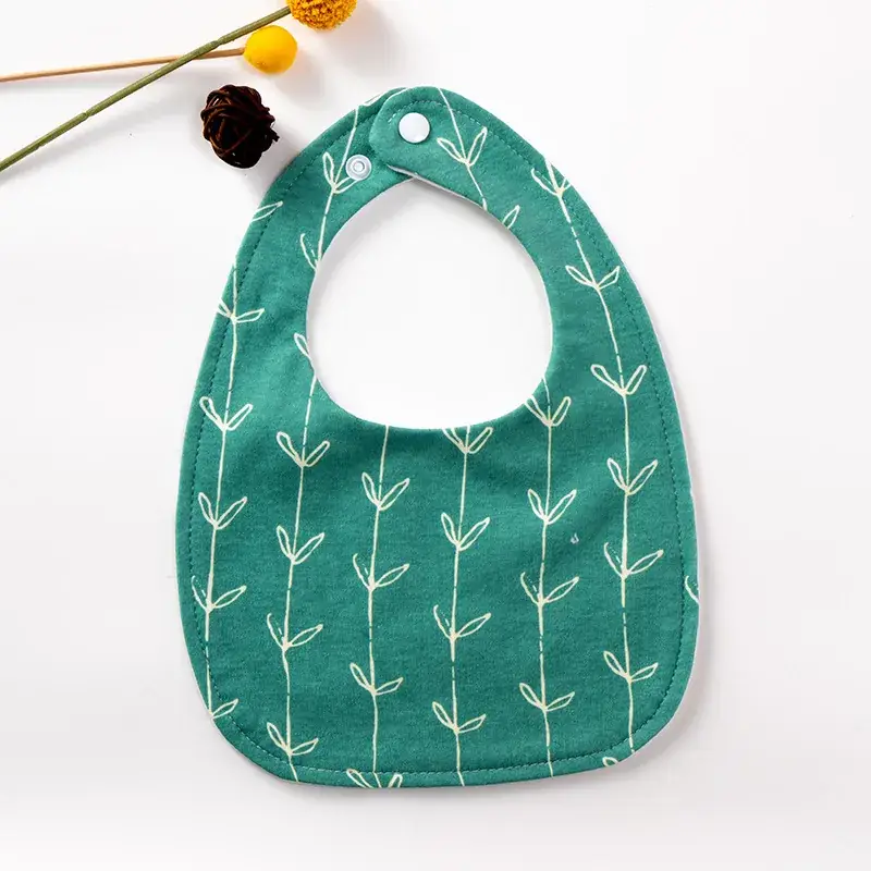 Baby U-Shaped Cotton Bib with Smile Print