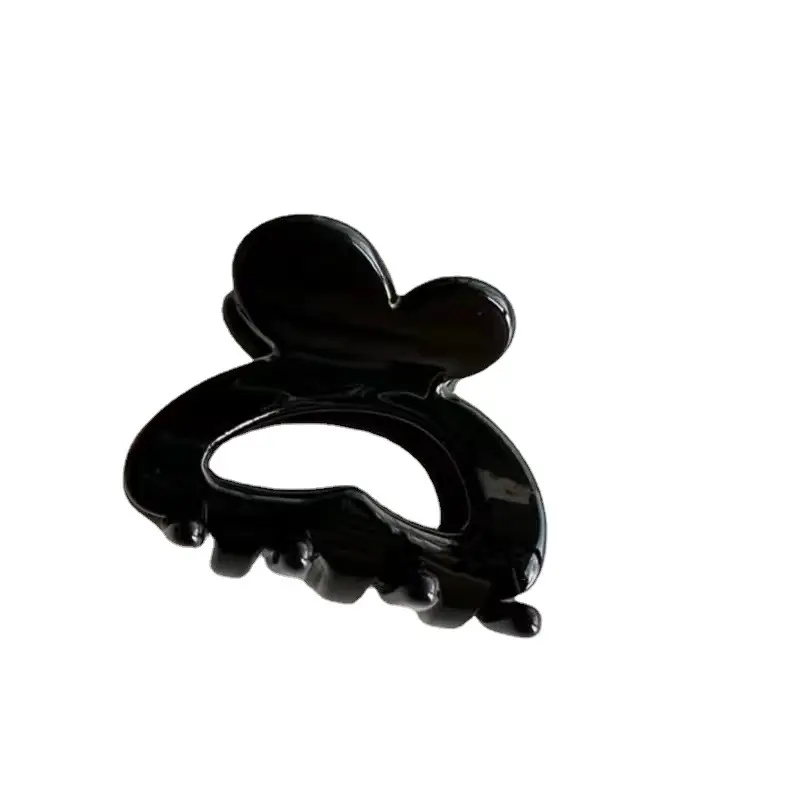 Black Rabbit Ear Hair Clip for Girls