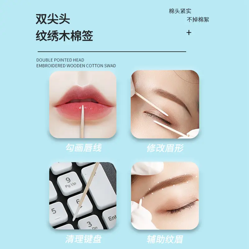 Ultra Fine Pointed Cotton Swabs for Makeup & Beauty