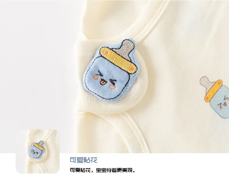 Baby's Cotton Wrap Fart Triangle Hare All-in-One Boneless Climbing Clothes — feature 16