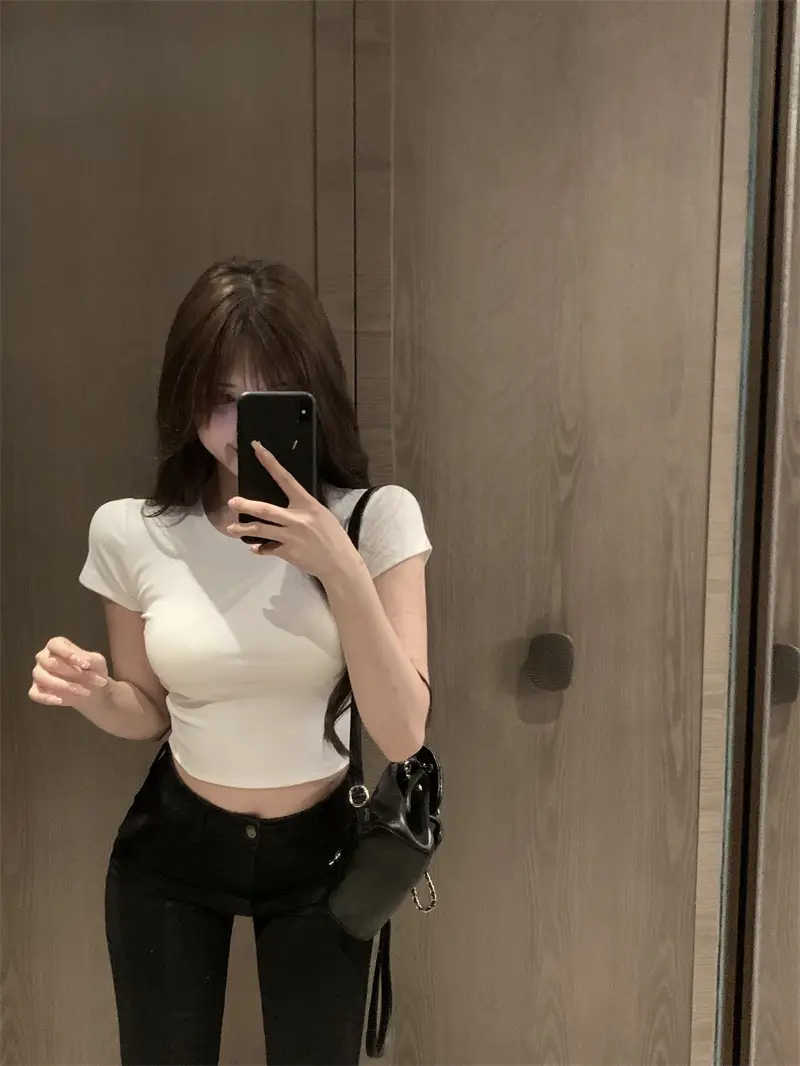 Women Slim Fit T-shirt 2025 Summer Short Sleeve — feature 27