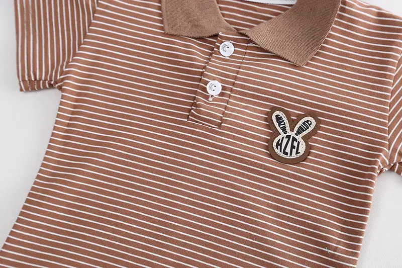 Children Cotton Striped Shorts Suit Summer Boys — feature 7