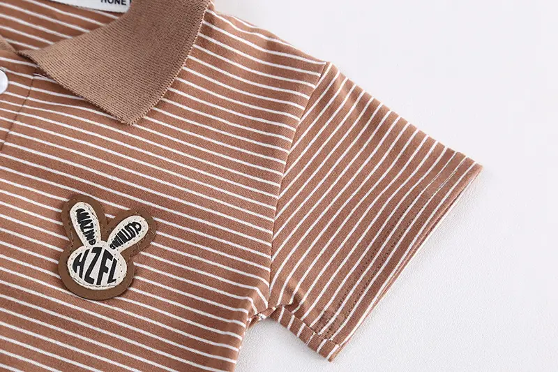 Children Cotton Striped Shorts Suit Summer Boys — feature 8