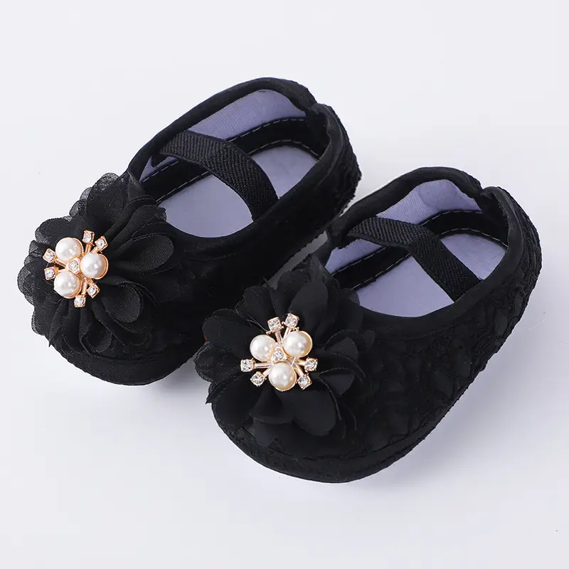 Red Floral Baby Shoes for 0-1 Year Old — feature 6