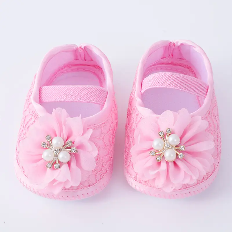 Red Floral Baby Shoes for 0-1 Year Old — feature 7