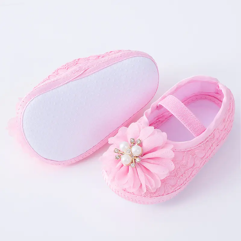 Red Floral Baby Shoes for 0-1 Year Old — feature 9