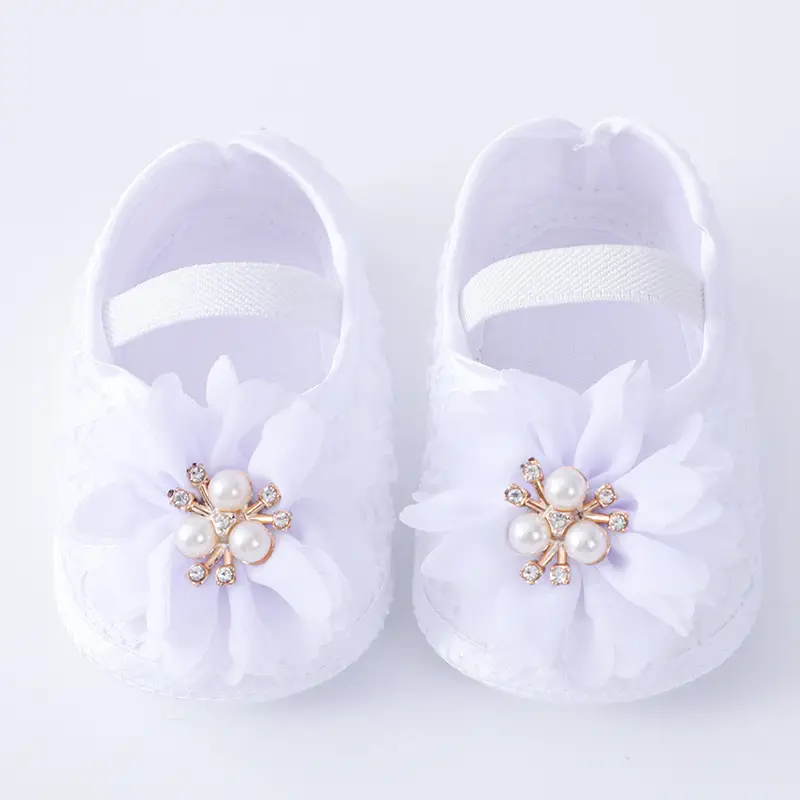 Red Floral Baby Shoes for 0-1 Year Old