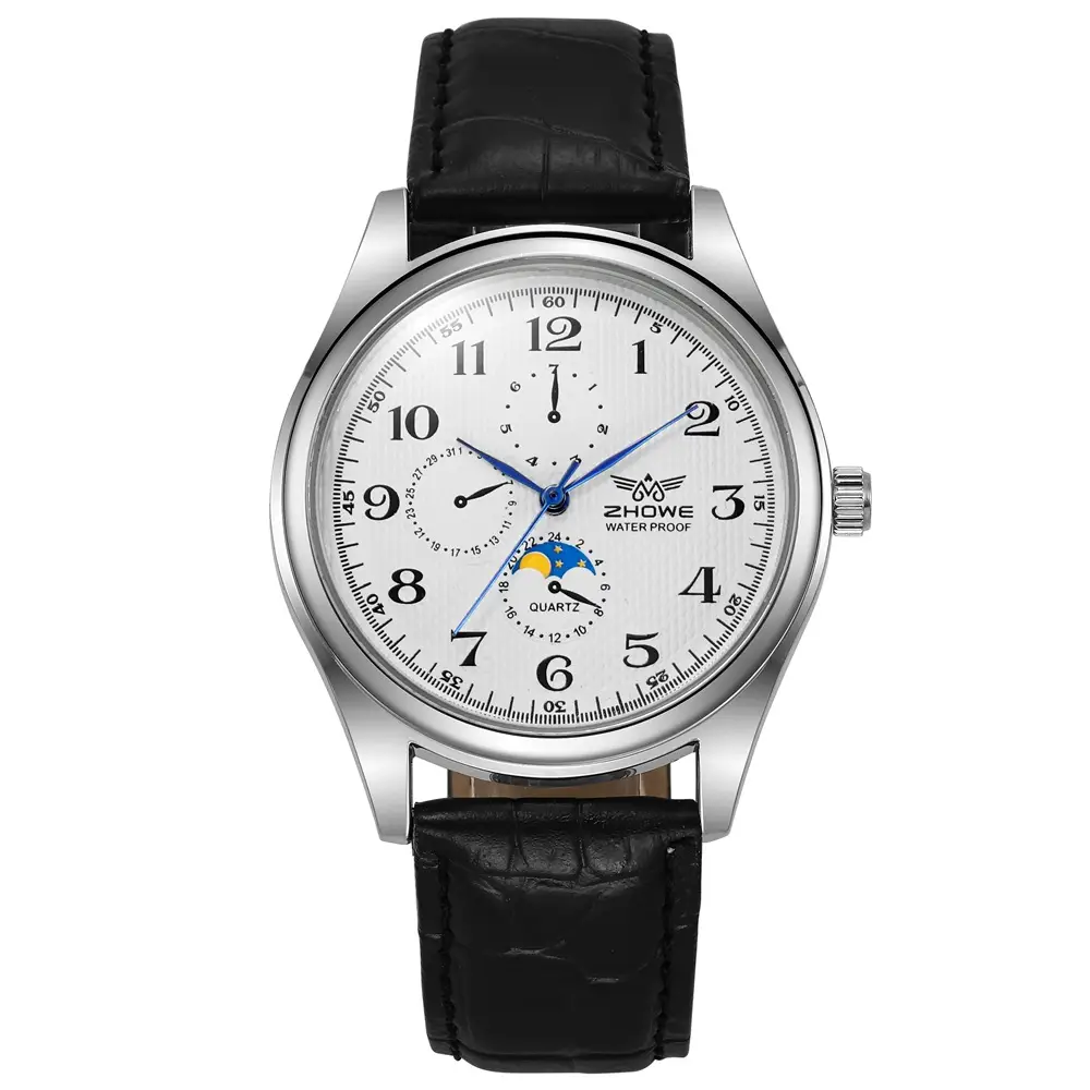 Digital All-match New Decorative Three-eye Six-pin Couple Quartz Watch — feature 9