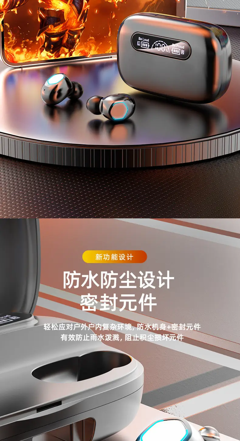 Bluetooth Headset with Digital Display & Long Battery — feature 8