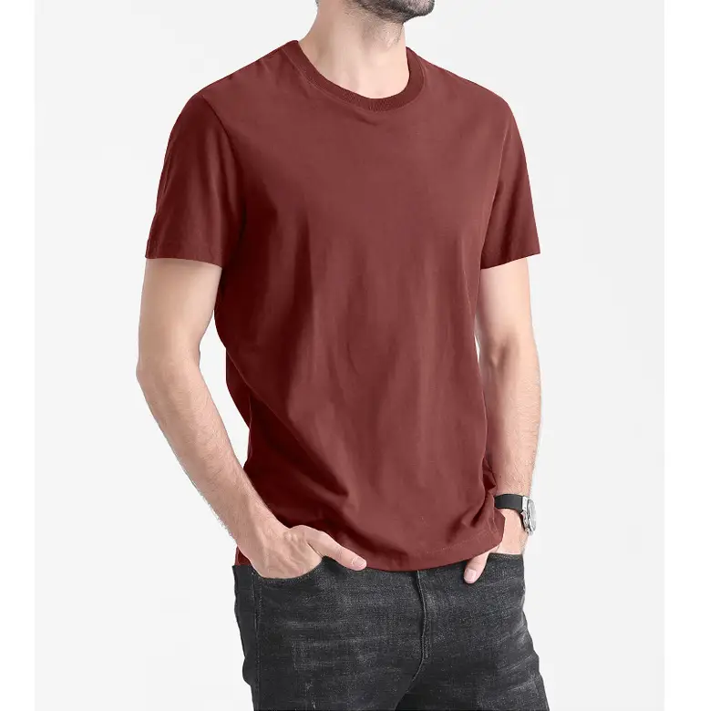 Men Pure Cotton Black T-Shirt Slim Fit All Season - Image 11