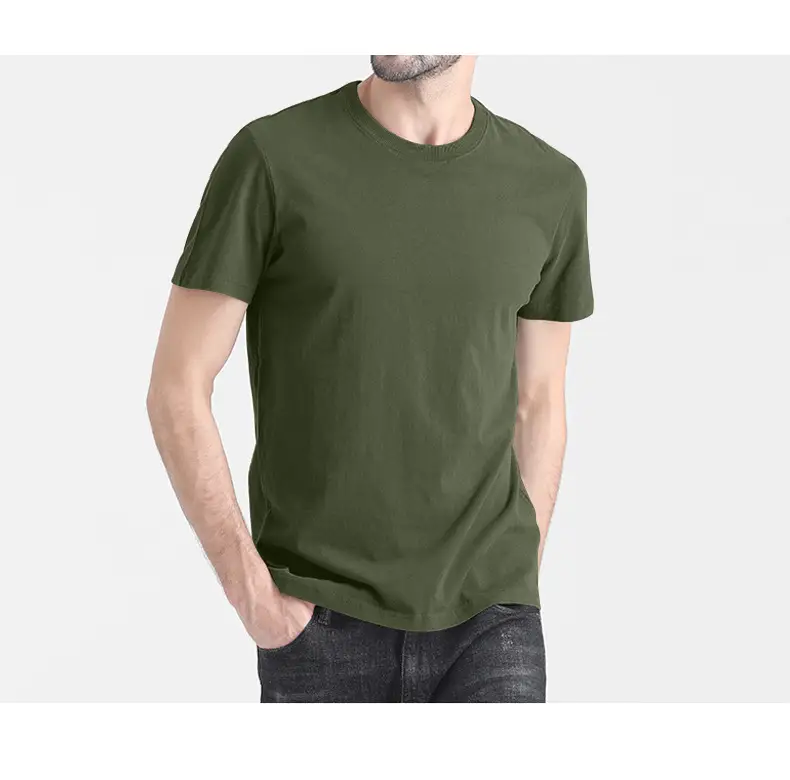 Men Pure Cotton Black T-Shirt Slim Fit All Season - Image 12