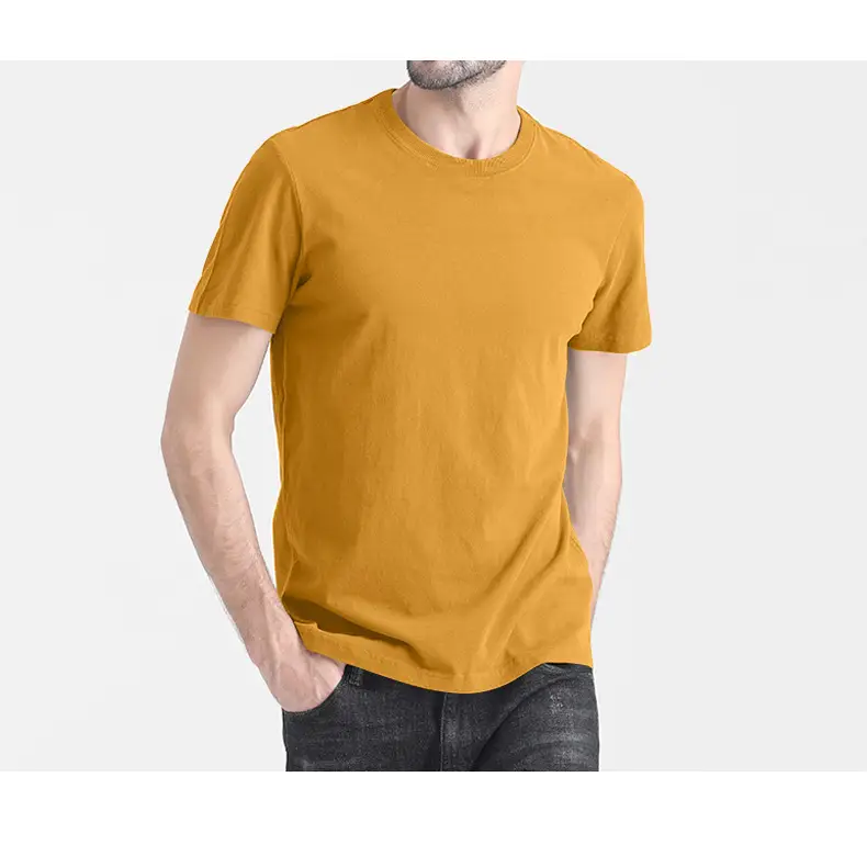 Men Pure Cotton Black T-Shirt Slim Fit All Season - Image 5