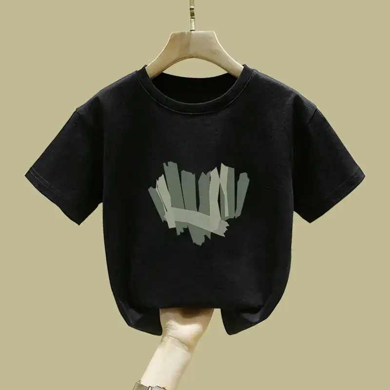 Kids Cotton Lavender Hedge T-Shirt 2023 Summer - Image 4