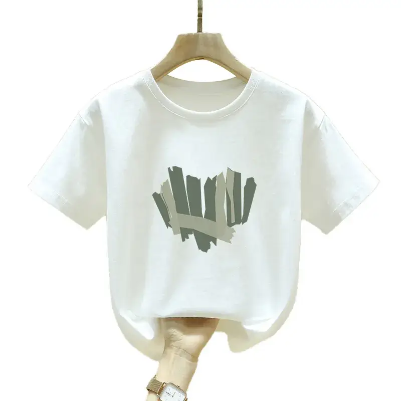 Kids Cotton Lavender Hedge T-Shirt 2023 Summer - Image 5