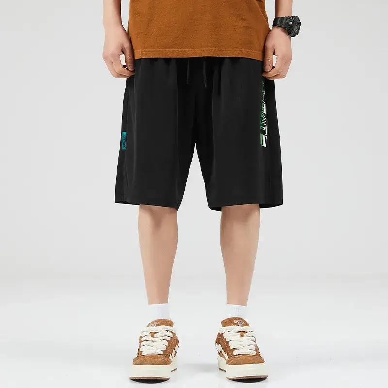 Men Ice Silk Mesh Shorts Extra Large Quick-Drying Sports Pants - Image 4