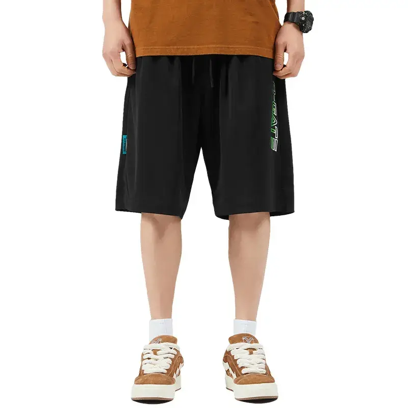 Men Ice Silk Mesh Shorts Extra Large Quick-Drying Sports Pants - Image 6
