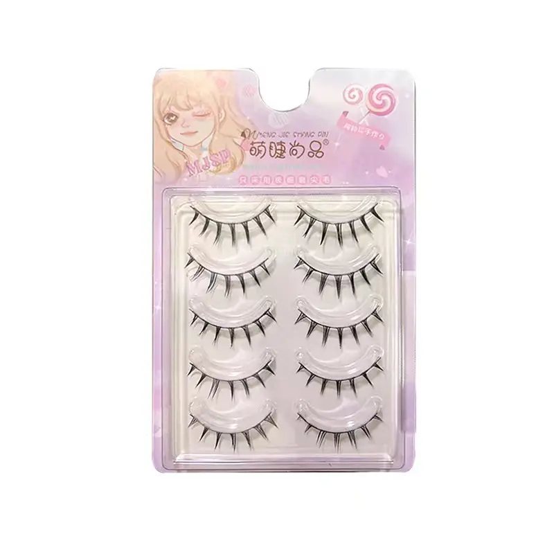 Cute False Eyelashes for Dolls Light European American - Image 5