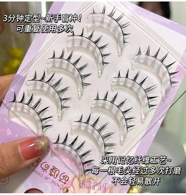 Cute False Eyelashes for Dolls Light European American — feature 2