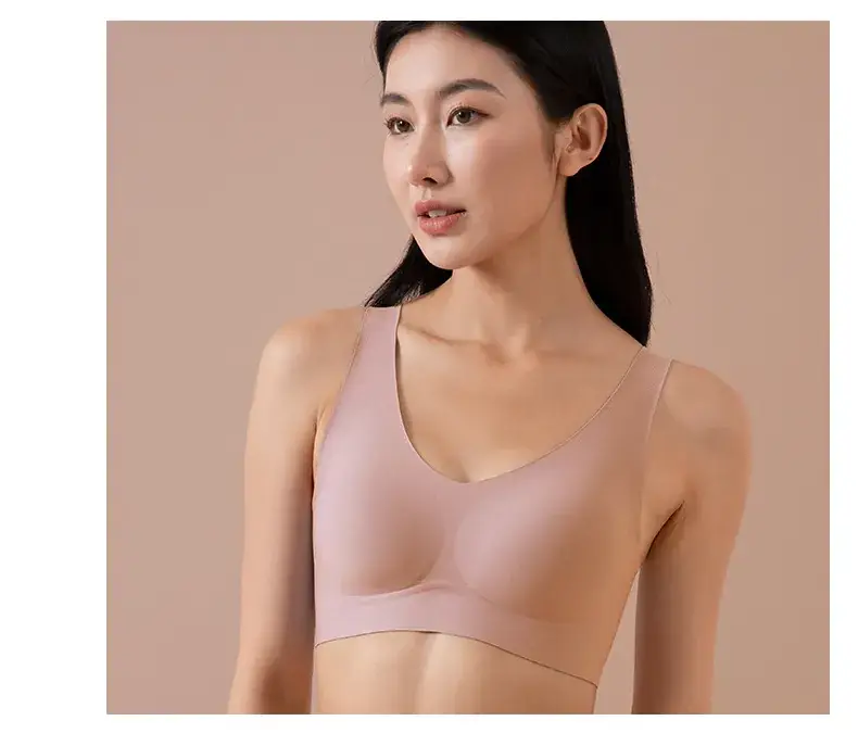 White Jelly Seamless Bra with Wide Strap for Women — feature 18